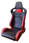 PVC verstellbare rote und schwarze laufende Sitze/Sport-Auto Seat mit einzelnem Schieber