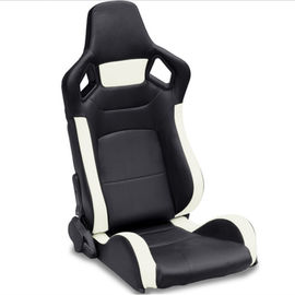 PVC verstellbare weiße und schwarze laufende Sitze/Sport-Auto Seat mit einzelnem Schieber