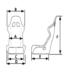Leichte Stoff-Gewebe-und Kohlenstoff-Faser-Rennwagen-Sitze/, die Schalensitz laufen